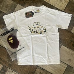White Bape Tee