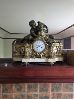 King Louis ornate clock - one of a kind!