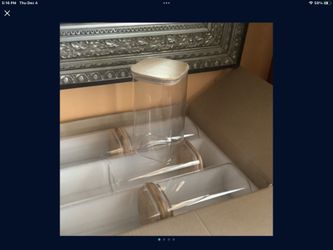 5 Brand New Storage Jars.   Kitchen. Organize 