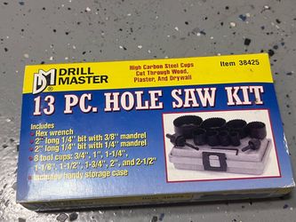 Brand new of 13 PC.  Hole Saw Kit