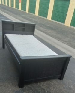 TWIN BED FRAME WITH MATTRESS