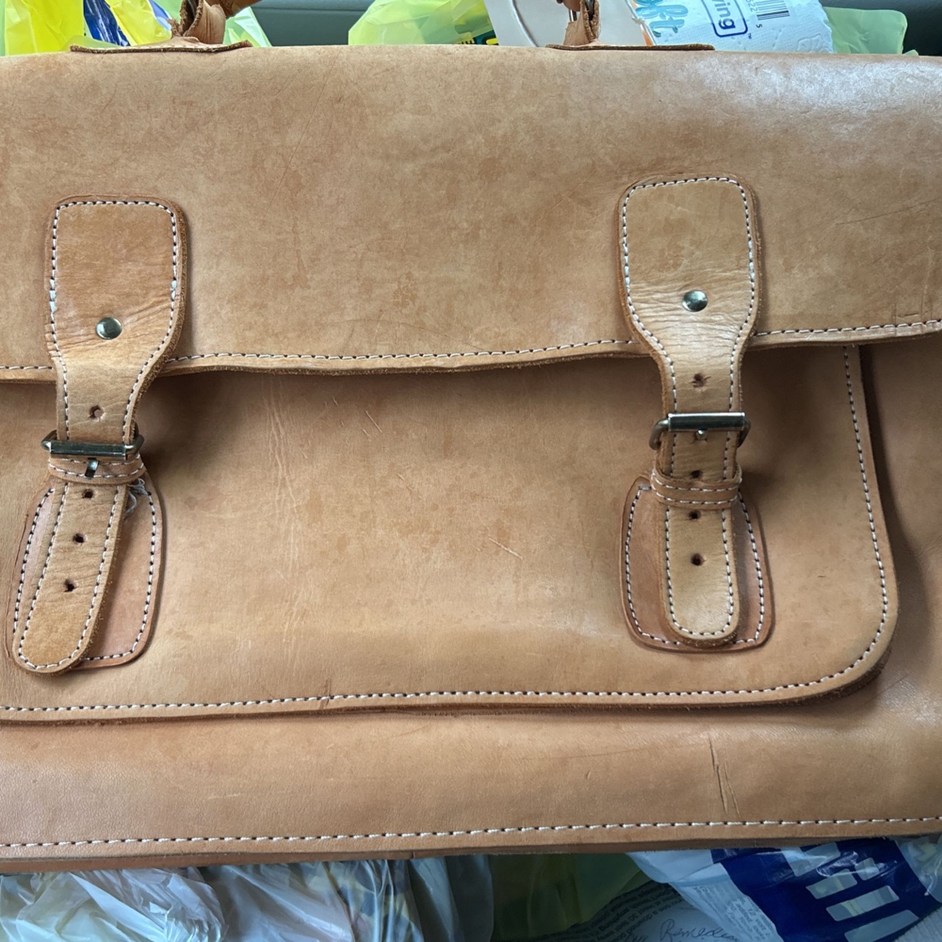 All Leaather Soft Briefcase