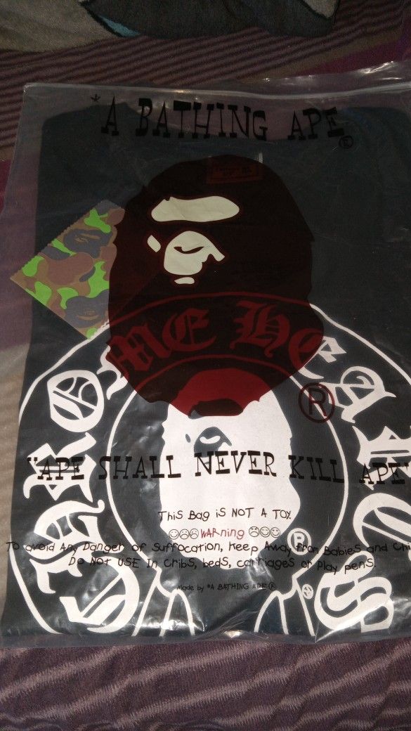 chrome hearts x bape tee