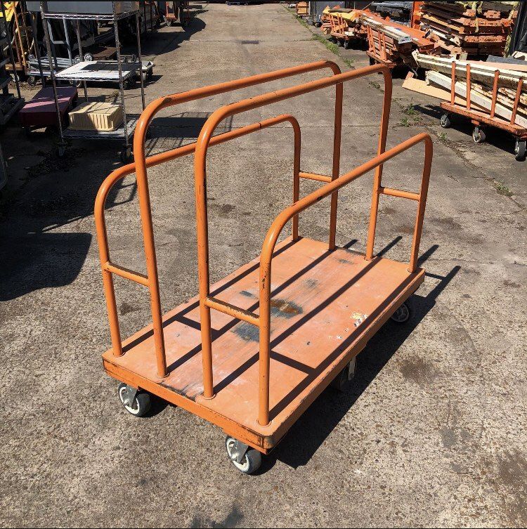 Lumber Cart Metal Heavy Duty Plywood Sheetrock Multipurpose Dolly- $125 Eachh