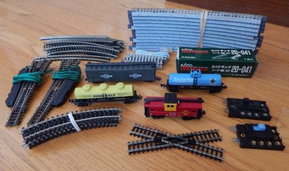 N scale model train lot