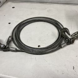 20FT RIGGING CABLE 1/4” - DOUBLE HOOKS