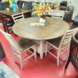 Counter Height Diningroom Furniture Dining Table Sets Only $49 Down No Credit Needed 💥 