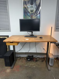 3 UPLIFT Standing desks with CUSTOM Made Desktops