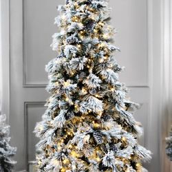 Elegant 9-ft Snowbell Pine Artificial Christmas Tree