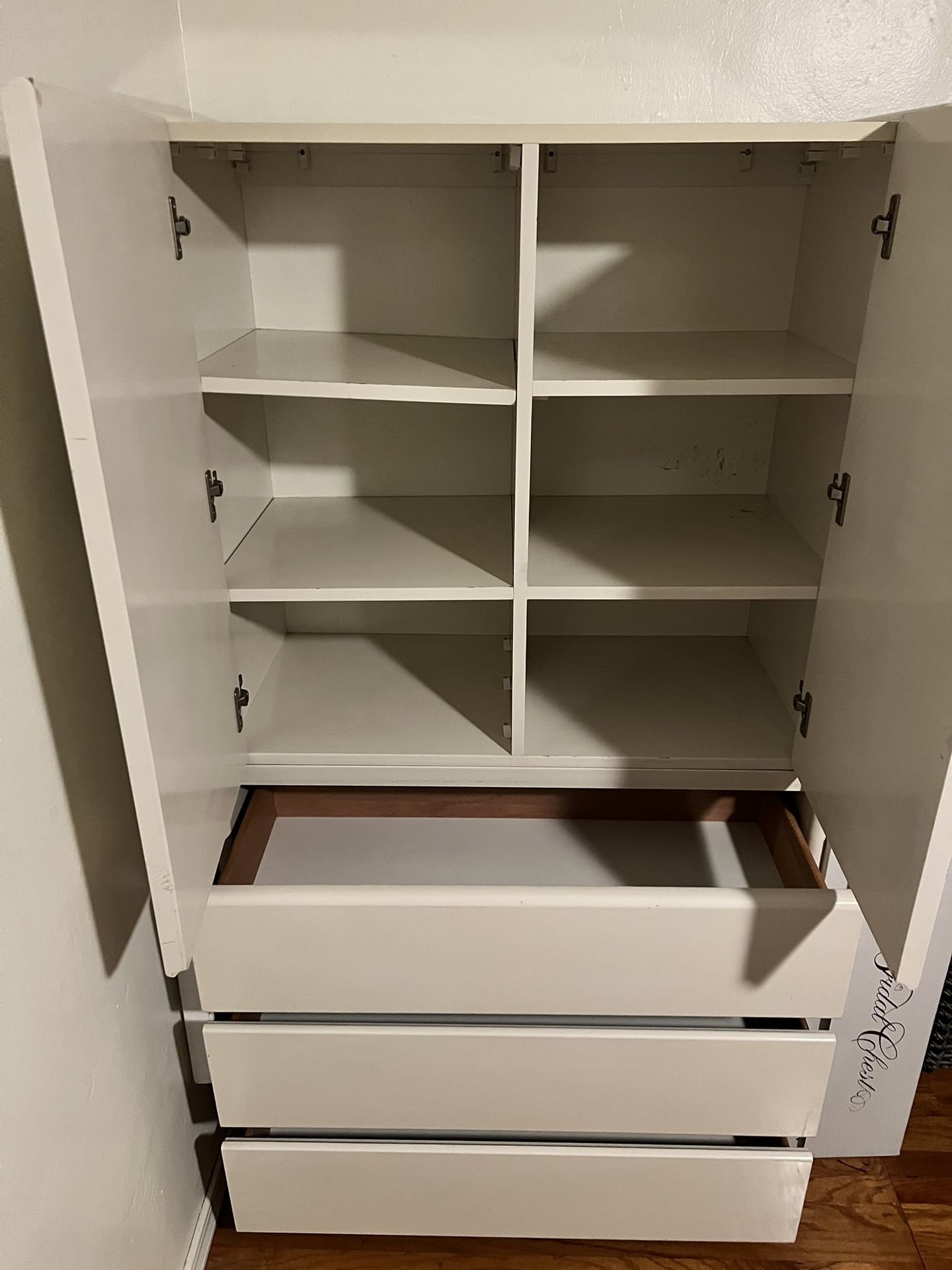 Solid Wood Storage Armoire