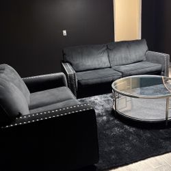 Modern Couch Set, Rug & Coffee Table Delivered for $600