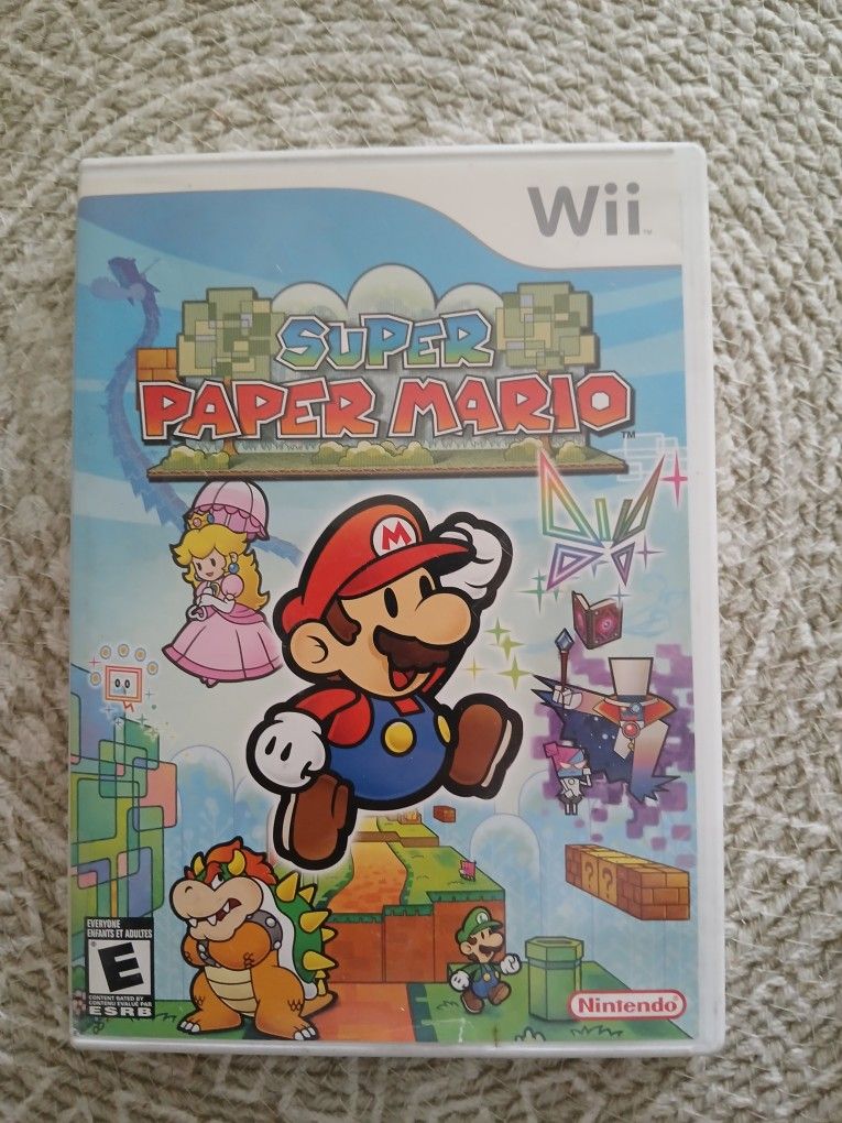 Super Paper Mario Wii Disc