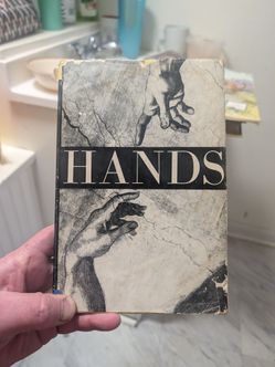 Vintage hardcover copy of hands a rare drawing and painting of how to hands book .