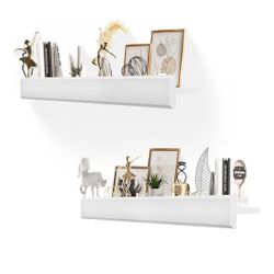 2 Solid Pine Storage Shelves 