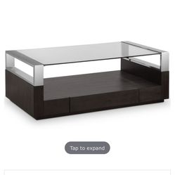 Beautiful Dark Wood Liquor Table Coffee Table Liquor Cabinet Wine Rack Glass