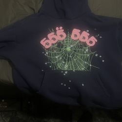 larger sp5der hoodie