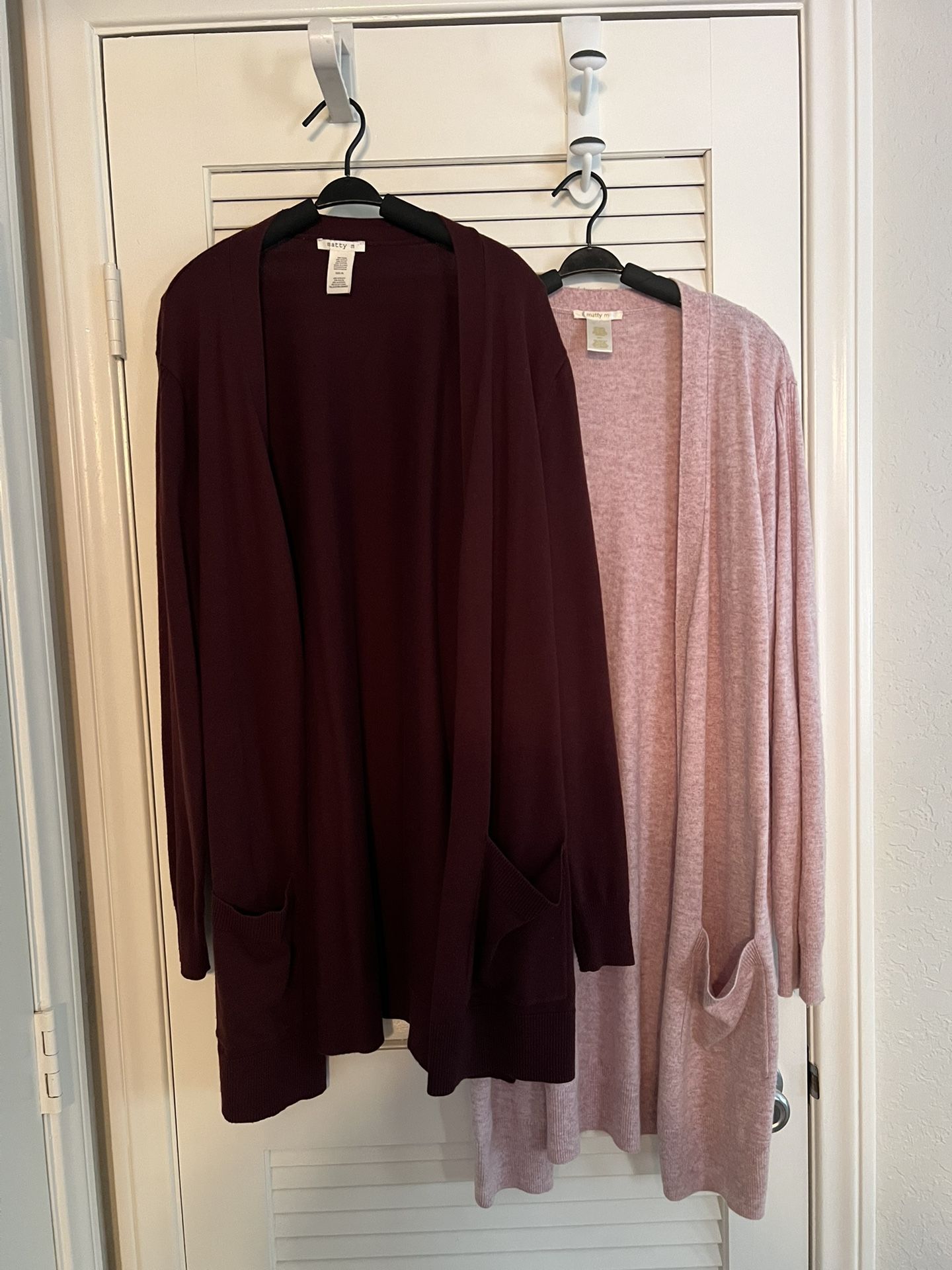 Two Open Front Long Cardigans ( $10 for Both)
