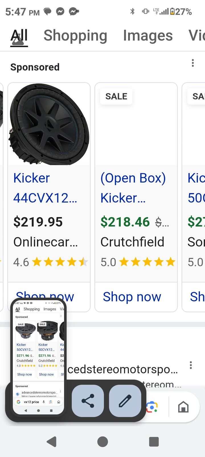 12" Kicker Pro Comp VX Dual Voice Coil