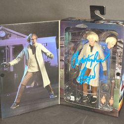 🔥 Christopher Lloyd autographed Neca action figure Beckett COA 🔥