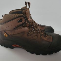 Wolverine Hudson W02194 Steel-Toe Men's Work Boots - Dark Brown/Black Sz 10
