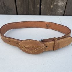 Leather Western Belt with Buckle The Boy 