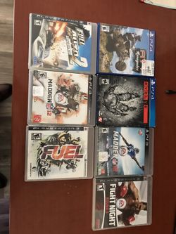 Sony PlayStation 3 and 4 games $5.00 and $10.00