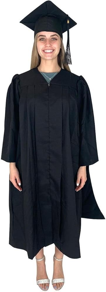 Black Graduation Cap And Gown