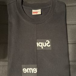 Supreme Comme des Garcons SHIRT Split Box Logo Tee Size medium