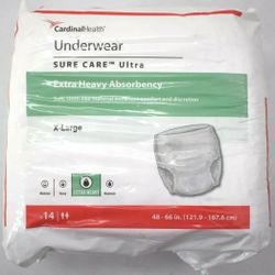 Cardinal Health Sure Care Plus Heavy Absorbent Adult Underwear XL 14 Count