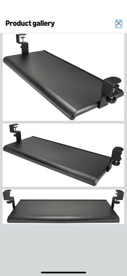 Alera Adaptivergo Clamp-On Keyboard Tray, 30.7" X 13", Black