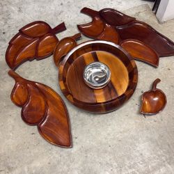 Wood Set Of Party Set
