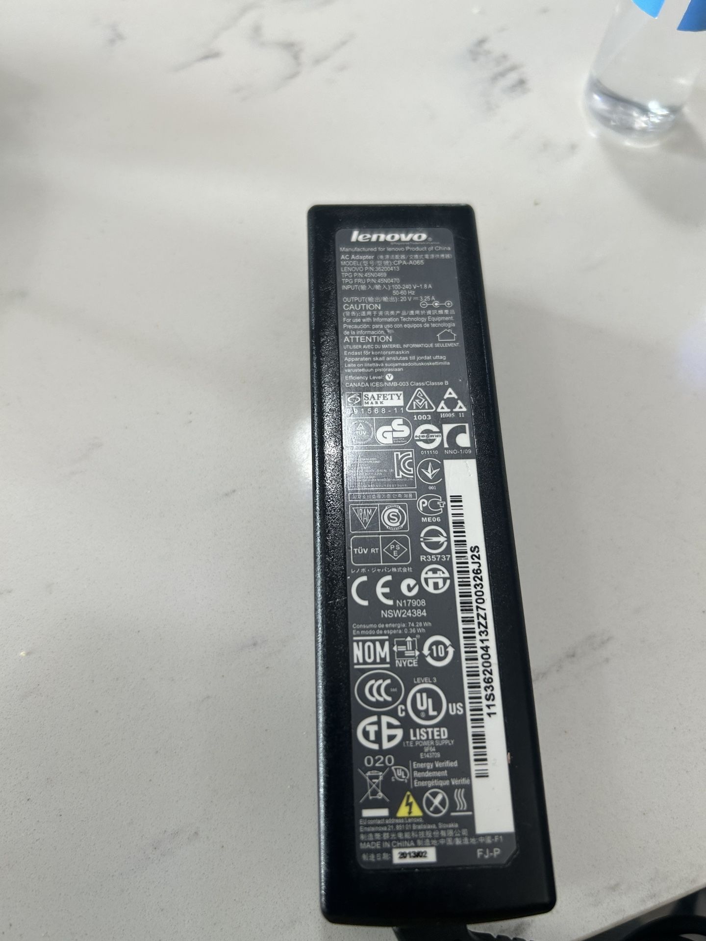 Genuine OEM Battery Charger For Lenovo CPA-A065 36001943 36001929 65W AC Adapter in Miami.