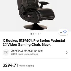 X Rocker Pro Series Pedestal Video Gaming Chair BNIB