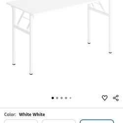 Foldable white table