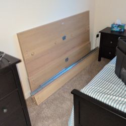 Ikea MALM Queen
Bed frame, high, white stained oak veneer/Luröy,