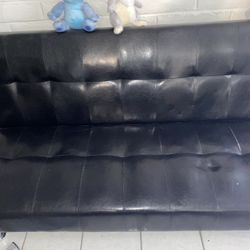 Twin Faux Leather Futon 