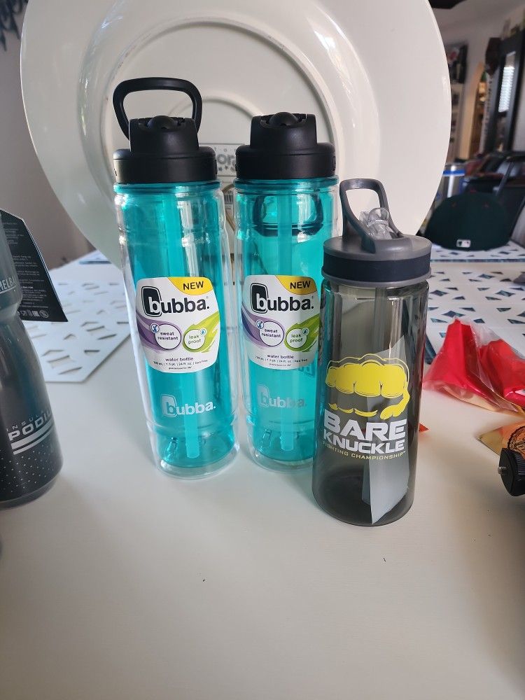 3 Water Bottles NEW