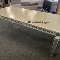 Silver Mirrored Dining Table ONLY Brand New In Box 