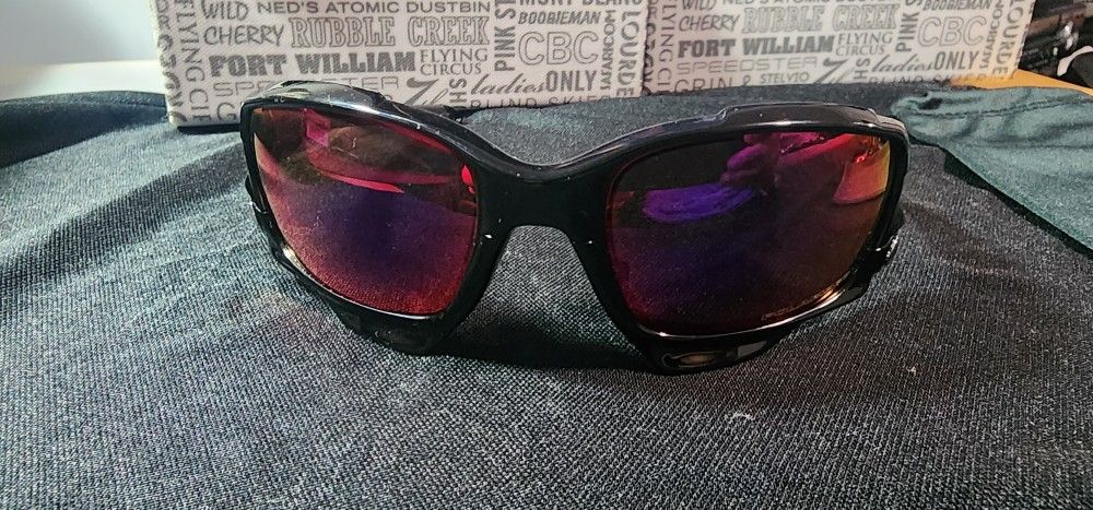 OAKLEY RACING JACKET POLARIZED Black with extra Lens