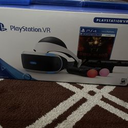 PlayStation Vr With 2 Used Games An 1 Brand New 