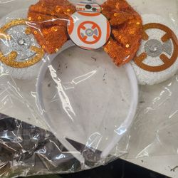 BB8 Mickey Ears, BB8 Minnie Ears, Star Wars Mickey Ears, Star Wars Minnie Ears, Disney Ears, Mickey Mouse Ears, Minnie Mouse Ears, Disney