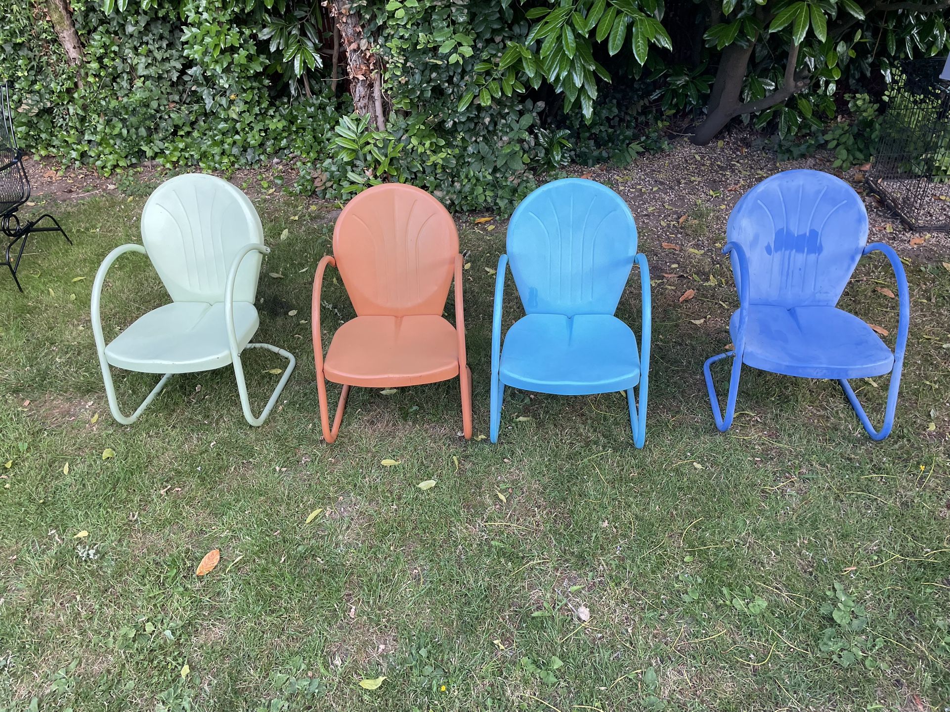 Vintage 50s tulips chairs set of 4