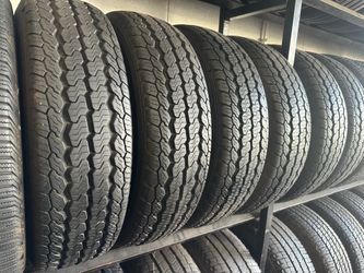 SET OF TIRE 215 85 16 CONTINENTAL LT 85% LIFE