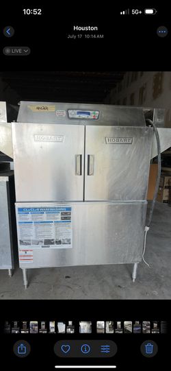 HOBART ELECTRIC COMMERCIAL HIGH TEMP DISHWASHER MODEL CL44E...
