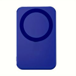 30000mah Magnetic Fast Charging Power Bank With Integrated Cables Blue New