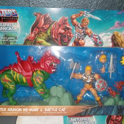 4 New In Box He-man Action Figure