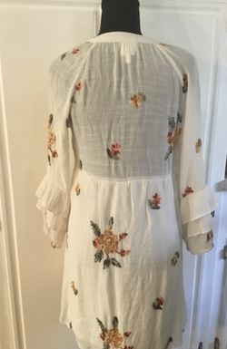 sachin and babi light blue dress 3D Floral Embroidered Dress | Made in LA