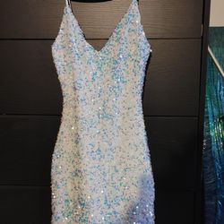 B. SMART Sequins Mini Dress Juniors Size Small