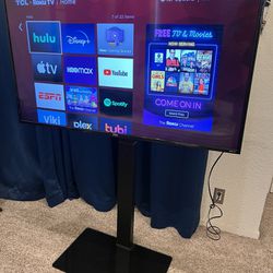 TCL 50-inch Roku TV (with TV Stand)