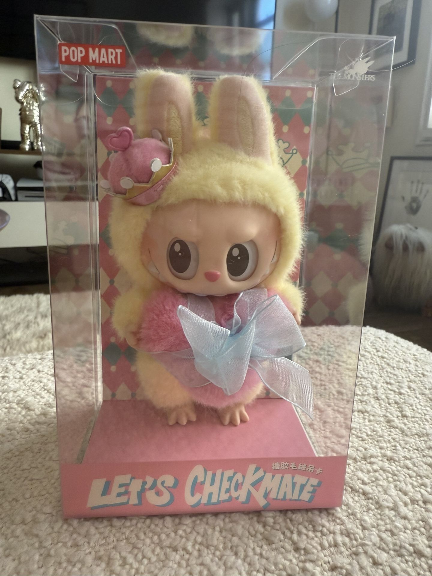THE MONSTERS Let's Checkmate Series-Vinyl Plush Hanging Card